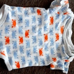 Little Beginnings crab onesie
